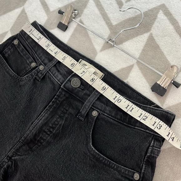 Madewell The Mid-Rise Perfect Vintage Jeans Clean black Wash size‎ 25 - Picture 10 of 12